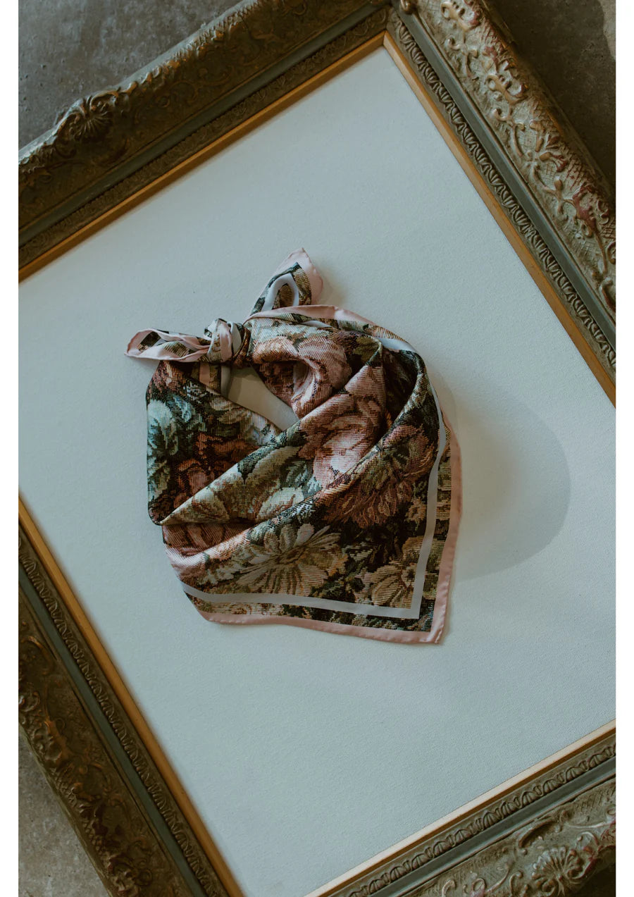 Whitney Spicer Silk Bandana - Bloom