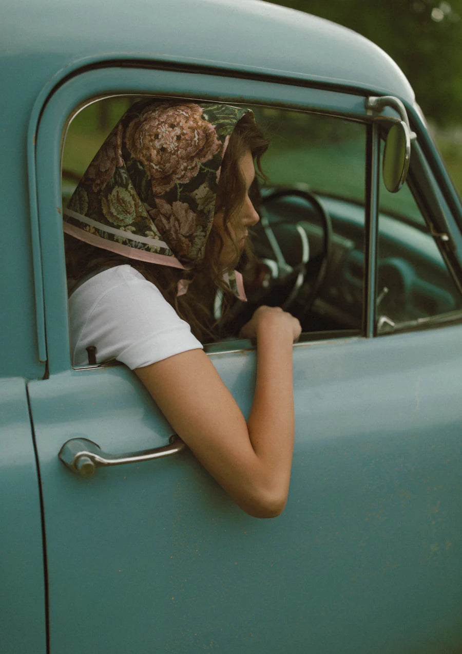 Whitney Spicer Silk Bandana - Bloom