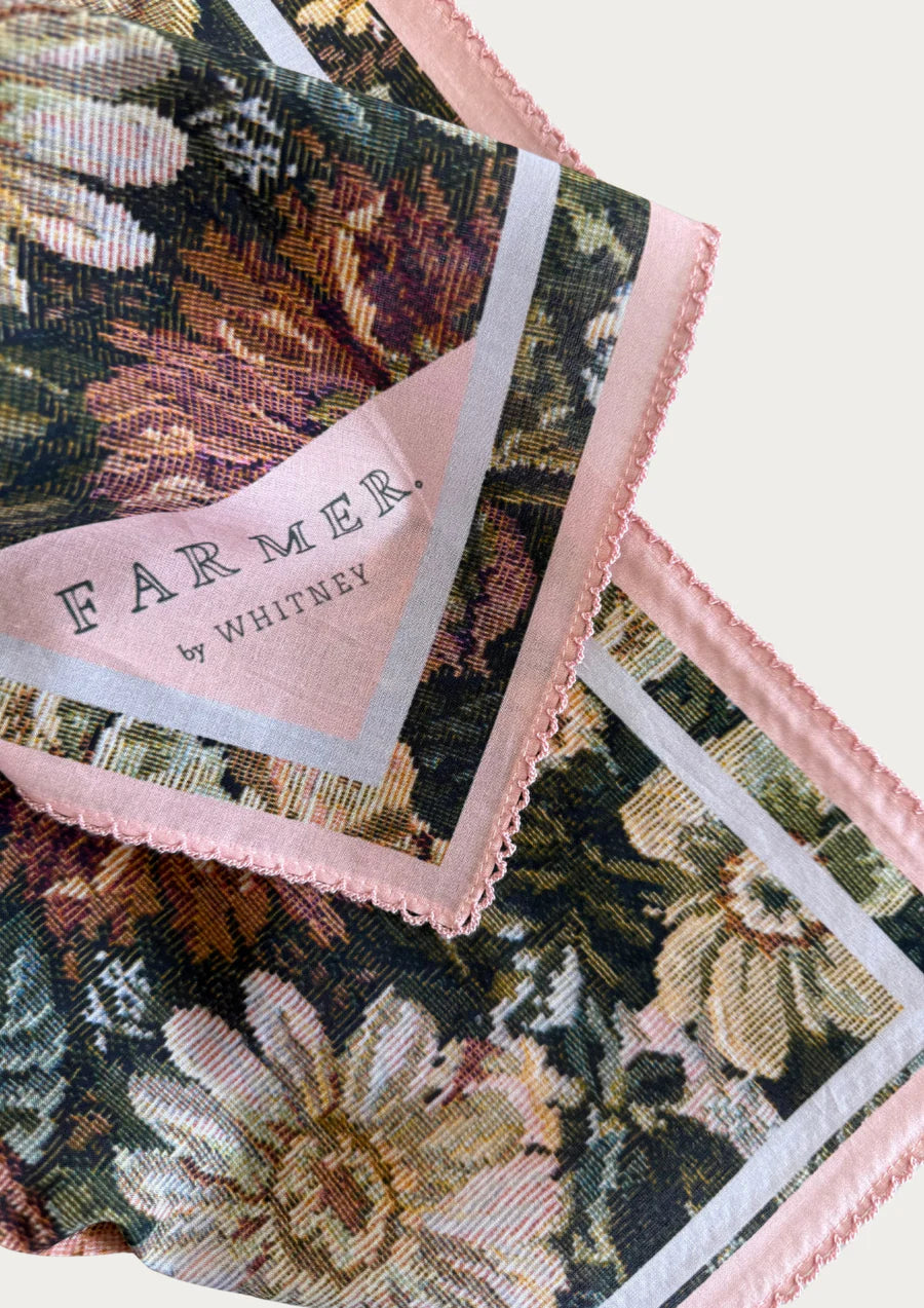 Whitney Spicer Silk Bandana - Bloom