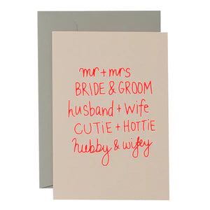 Mr & Mrs - Card