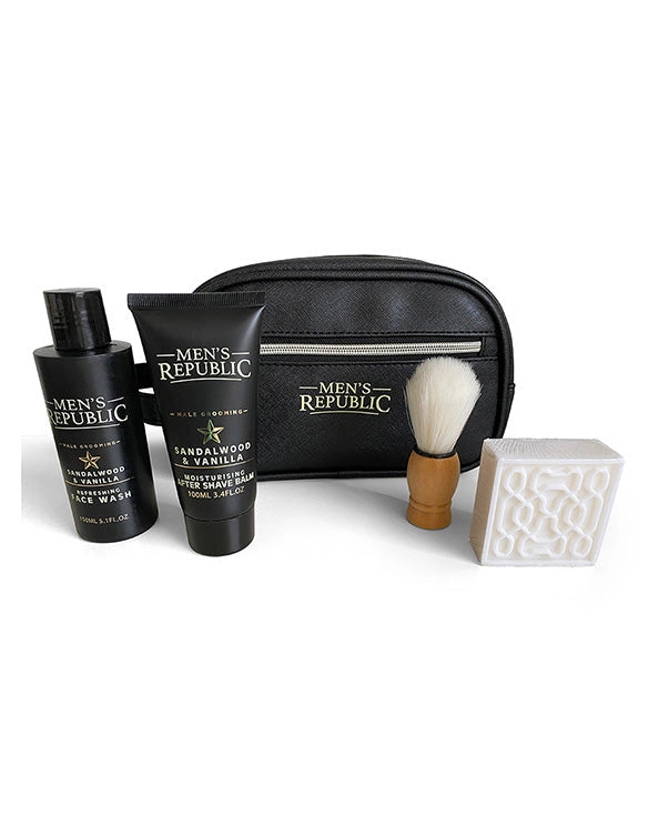 Men's Republic Grooming Kit - 4pc Cleansing in Toiletry Bag