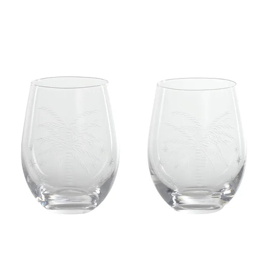 Coco Glass Tumblers - Set of Two