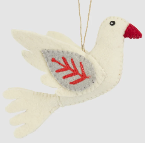 Peace Dove Felt Decoration