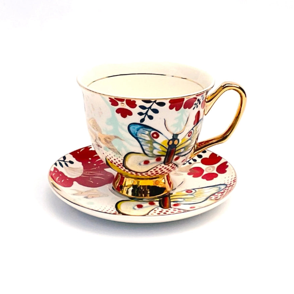 LyndalT - Teacup and Saucer Range - 375ml - Multiple Colours