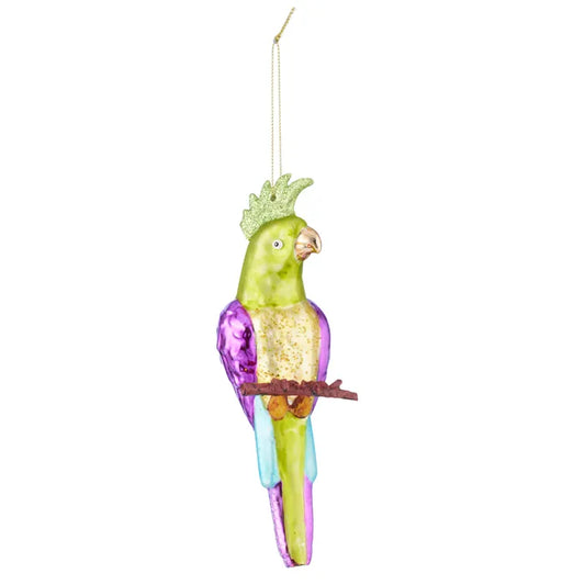 Parrot Glass Ornament