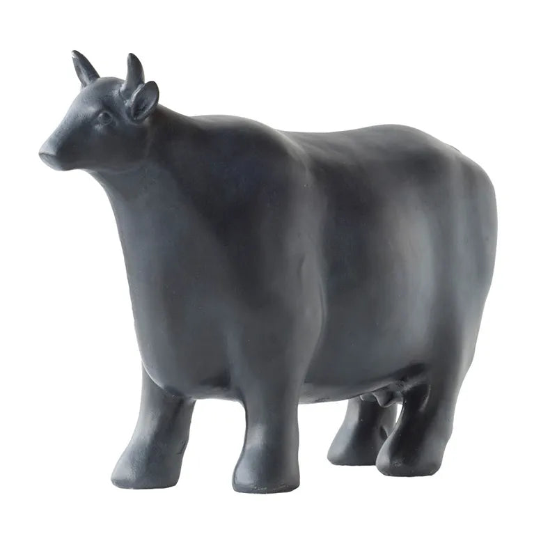 Fresian Black Cow Statue