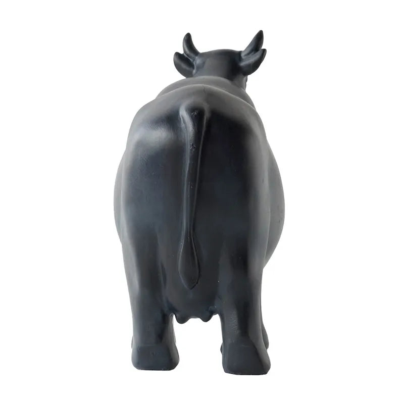 Fresian Black Cow Statue
