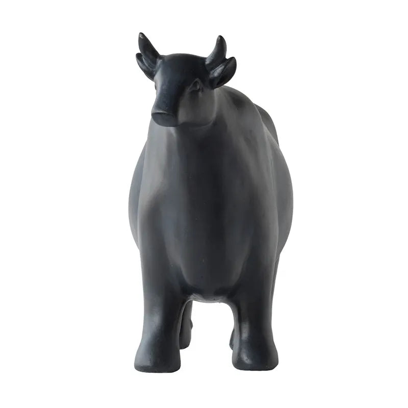 Fresian Black Cow Statue
