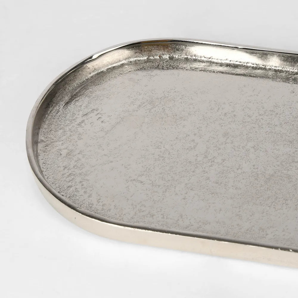 Flanders Oval Tray Silver Small