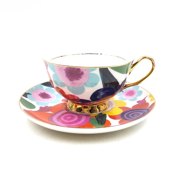 LyndalT - Teacup and Saucer Range - 250ml - Multiple Colours