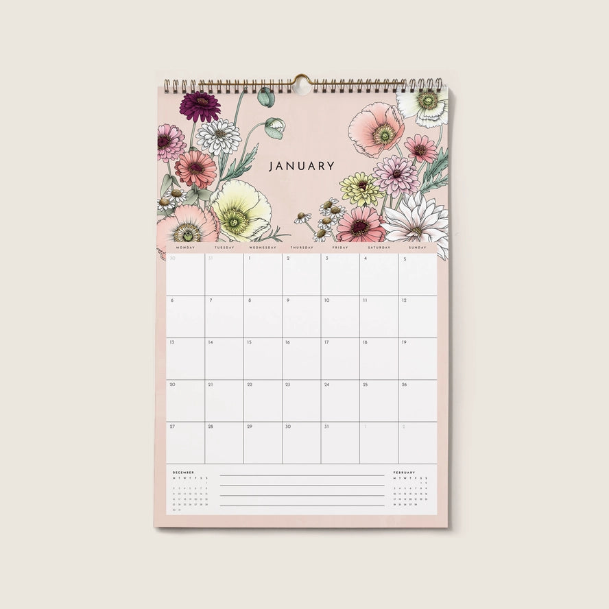 2025 Always Flowers Appointment Wall Calendar