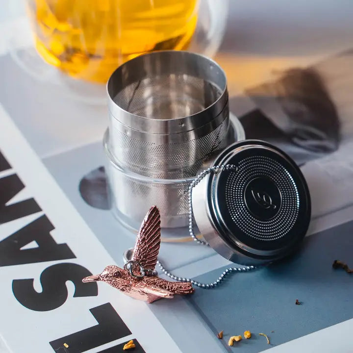 Tea Infuser Loose Leaf Tea Infuser Cylinder Hummingbird