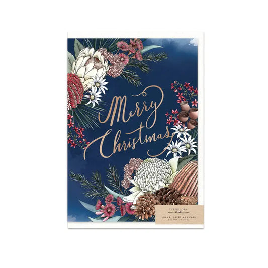 Navy Merry Christmas Card