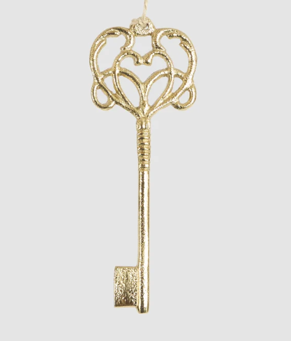 Gilt Key Tree Decoration