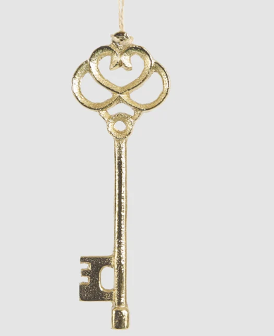Gilt Key Tree Decoration
