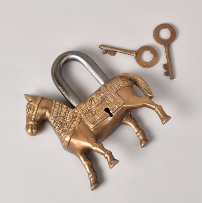 Brass Horse Lock