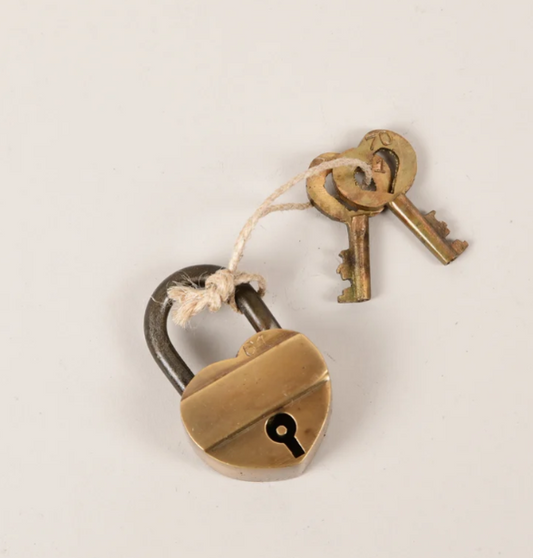 Brass Heart Lock
