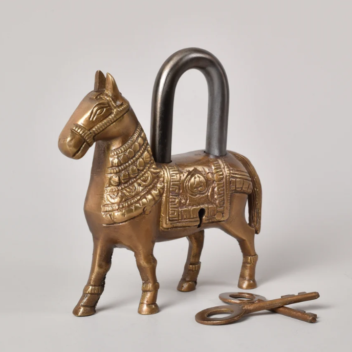 Brass Horse Lock