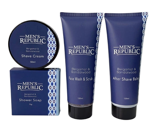 Men's Republic Grooming Kit - 4pc Shave and Cleanse