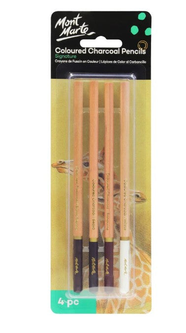 Coloured Charcoal Pencils Signature 4pc