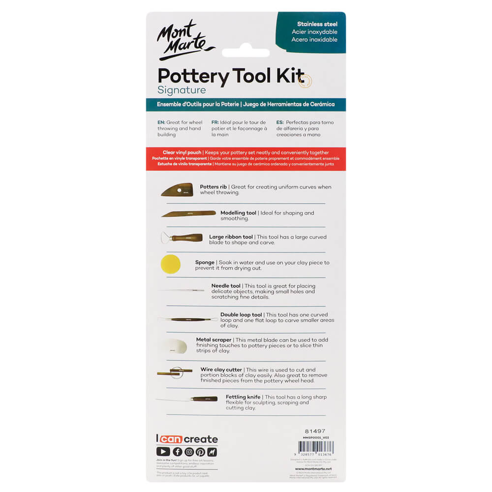 Pottery Tool Kit Signature 10pc