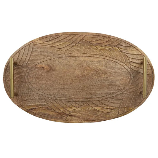 Naya Wood Oval Tray