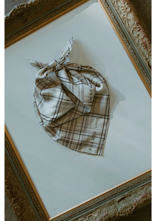 Whitney Spicer Silk Bandana - Pasture Plaid