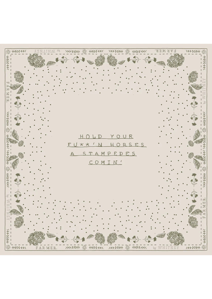 Whitney Spicer Silk Bandana - Stampede