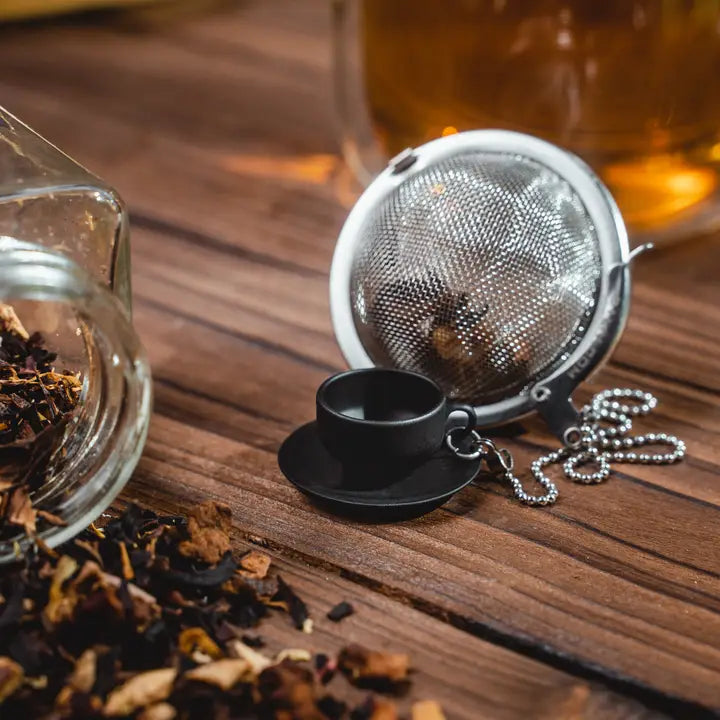 Tea Infuser Loose Leaf Tea Ball Infuser Cute Tea Cup Black