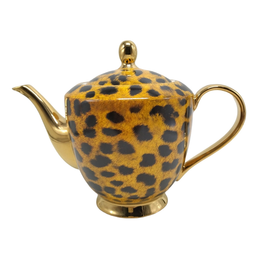 Xl Leopard Print Teapot