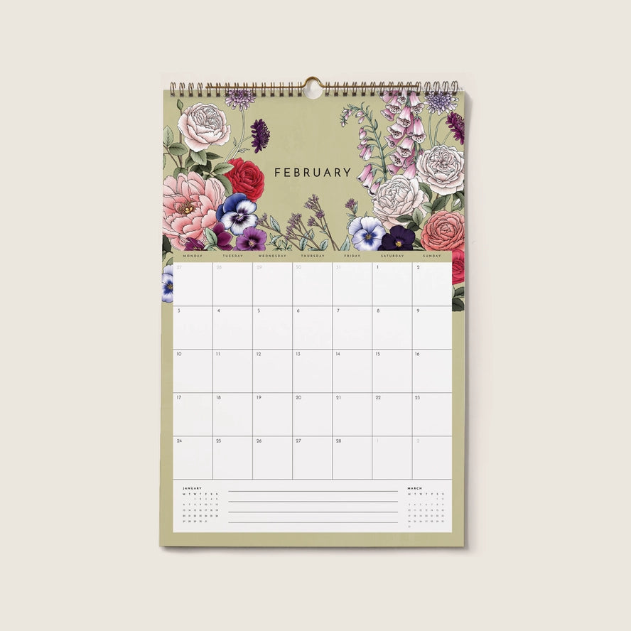 2025 Always Flowers Appointment Wall Calendar