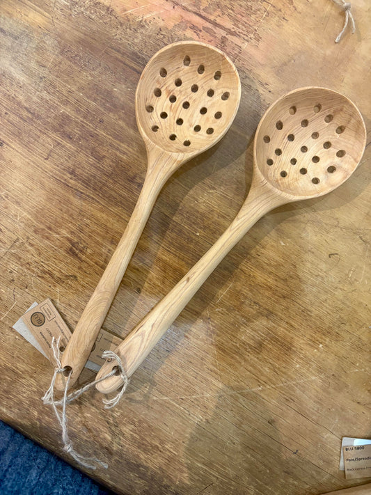 Handmade Wooden - Slotted Ambi Spoon