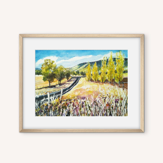 Anjee Du Terreau Original Watercolour -  "Queens Pinch Poplar" 28x22cm