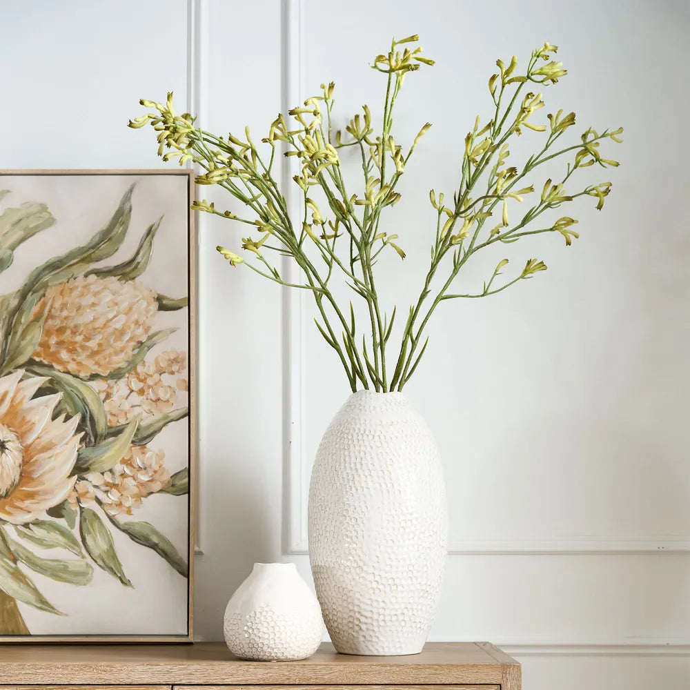 Jaylen Tall Vase Cream