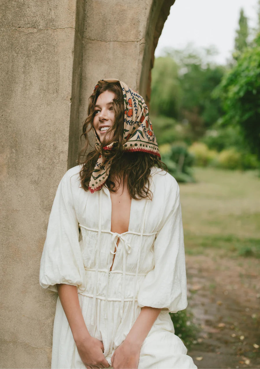 Whitney Spicer Silk Bandana - Wallflower