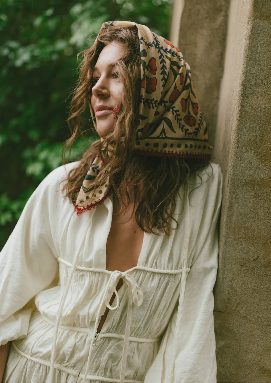 Whitney Spicer Silk Bandana - Wallflower