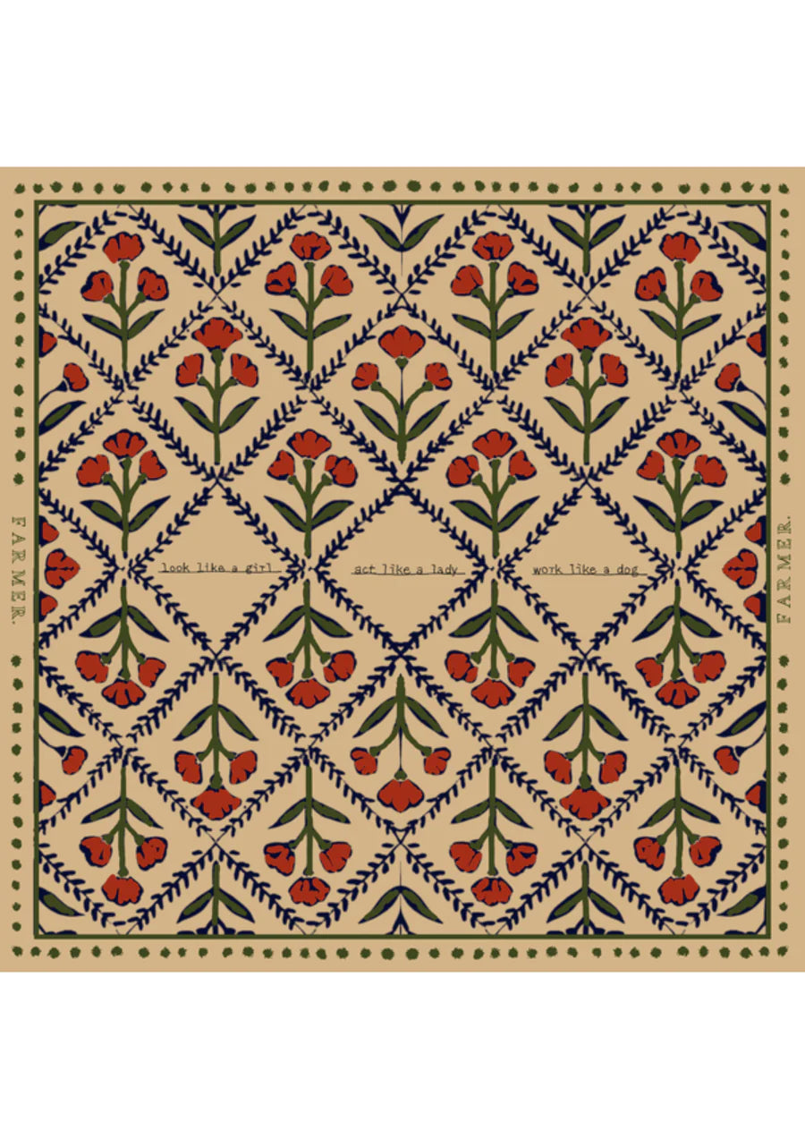 Whitney Spicer Silk Bandana - Wallflower