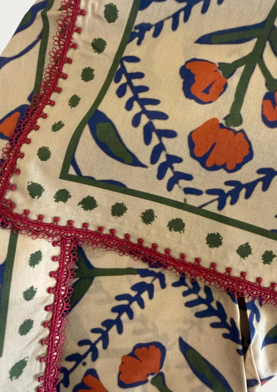 Whitney Spicer Silk Bandana - Wallflower