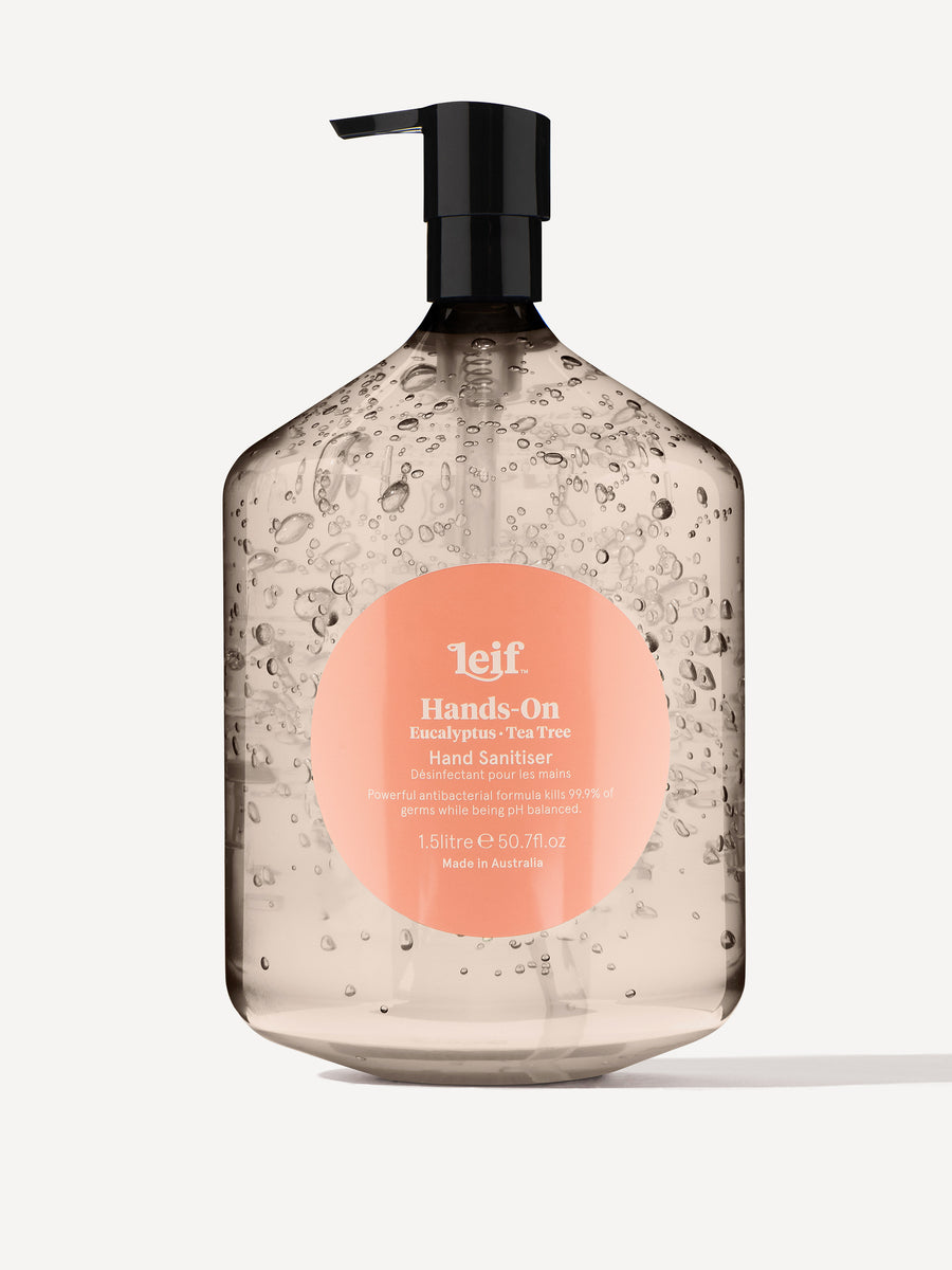 Leif Hands on Sanitiser Gel with Eucalyptus and Tea Tree - 1.5L