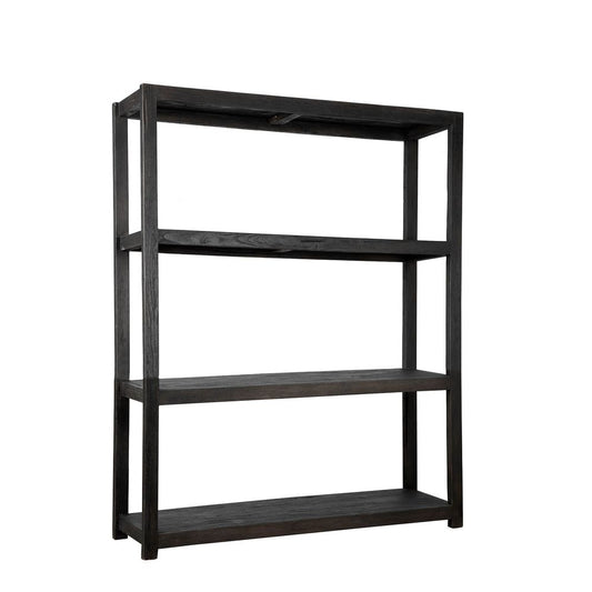 Painted Teak Shelf - Black